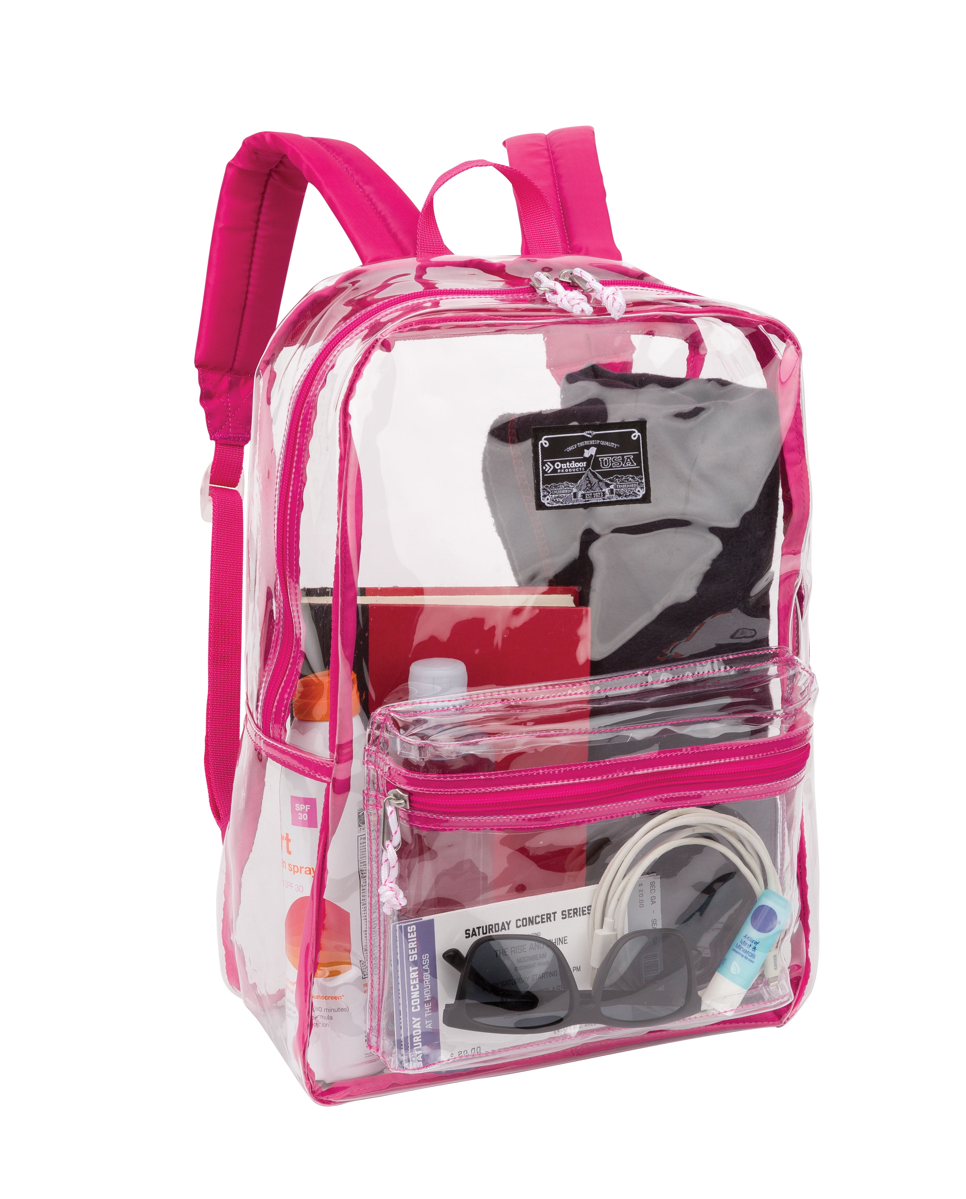 Outdoor Products 27 L Multi-Purpose Backpack, School Bag, Pink, Unisex, Adult, Teen, Polyester