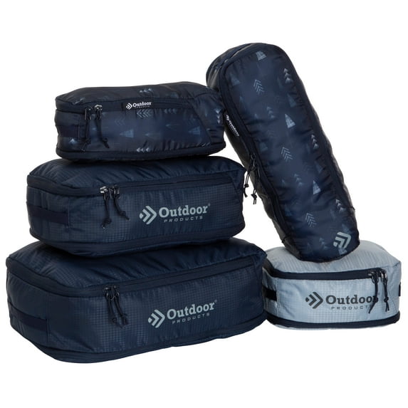 Outdoor Products 5 Piece Packing Cube Set with Zipper
