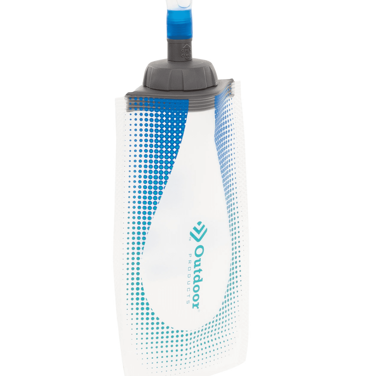 600ML foldable silicone water bottle, free of bisphenol A, triple