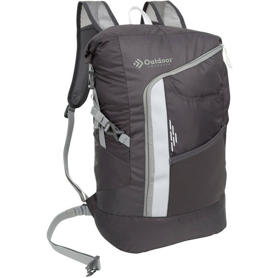 Outdoor Products Cycler 29 L Roll Top Backpack, Gray, Unisex, Adult, Teen, Polyester