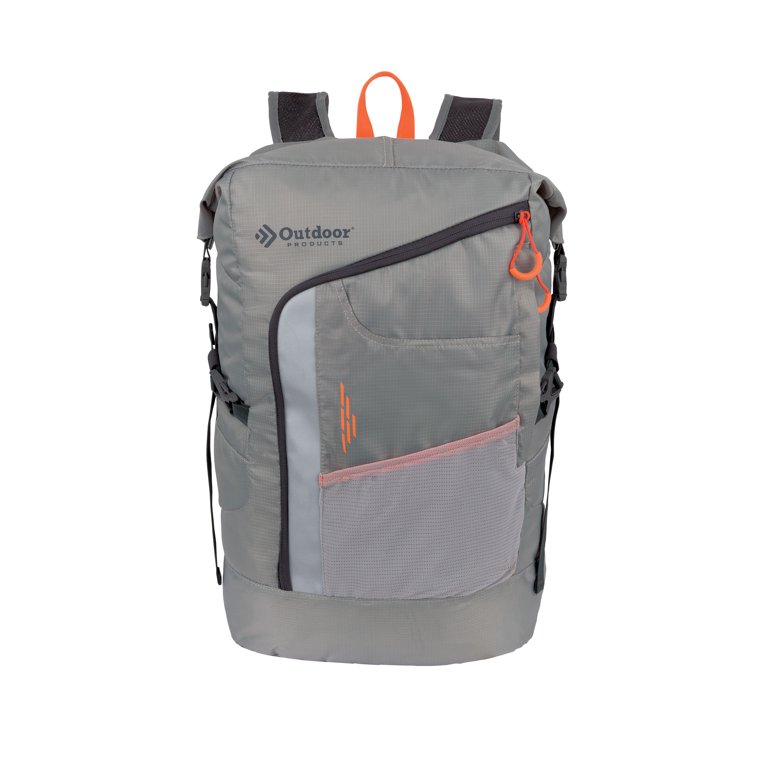 Outdoor Products Cycler 29L Roll Top Backpack Gray Unisex Adult 