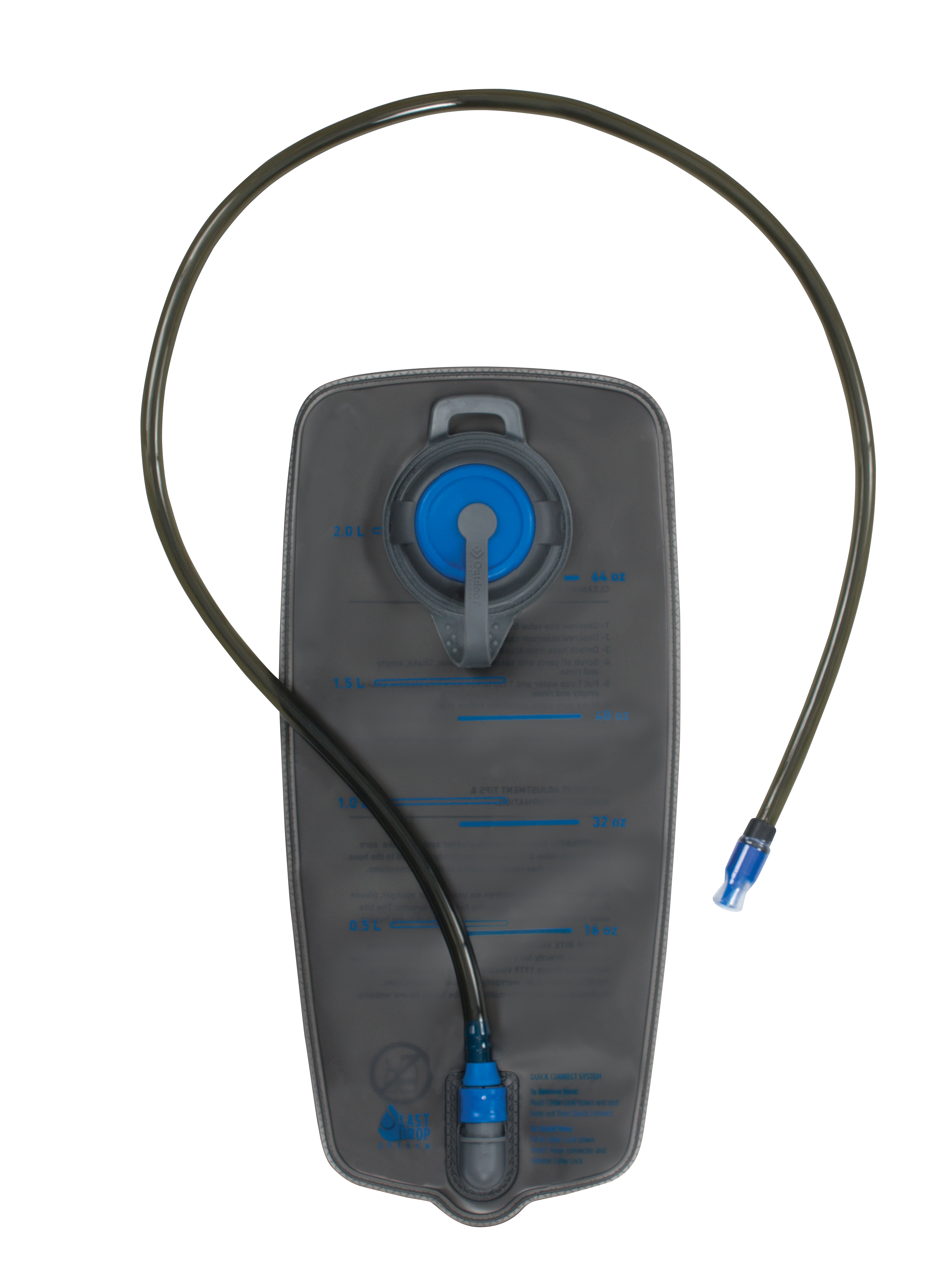 Outdoor Products, Cyclone 2 Ltr Hydration Reservoir, Charcoal, 2 Liter Capacity - image 1 of 6