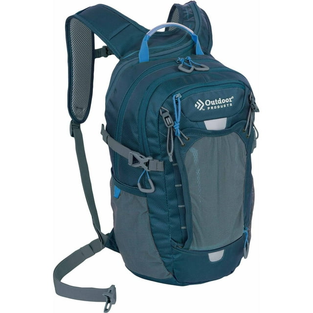 Outdoor Products Deluxe 17 Ltr Hydration Backpack with 2-Liter Reservoir, Deep Dive, Unisex