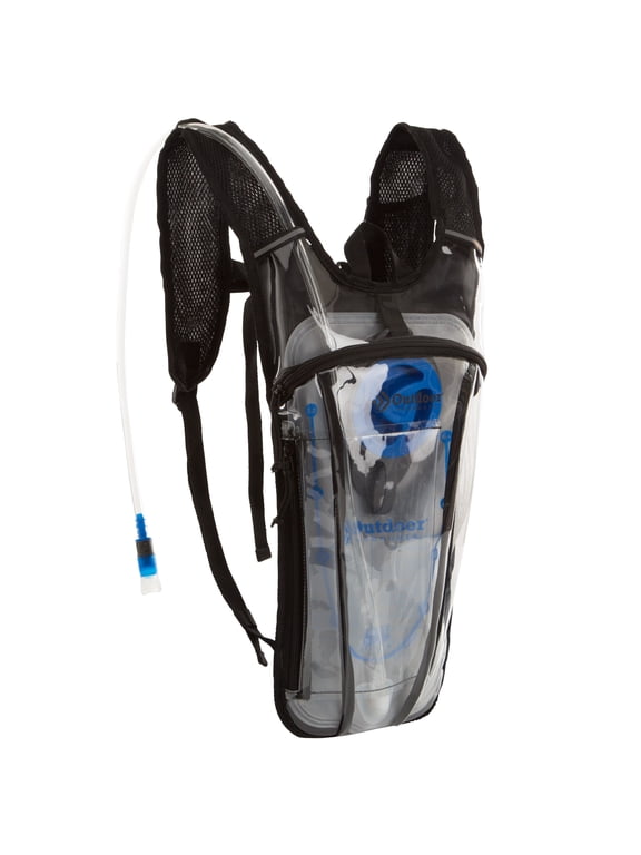 Festival Hydration Backpack, 2 L, Clear, Backpacking