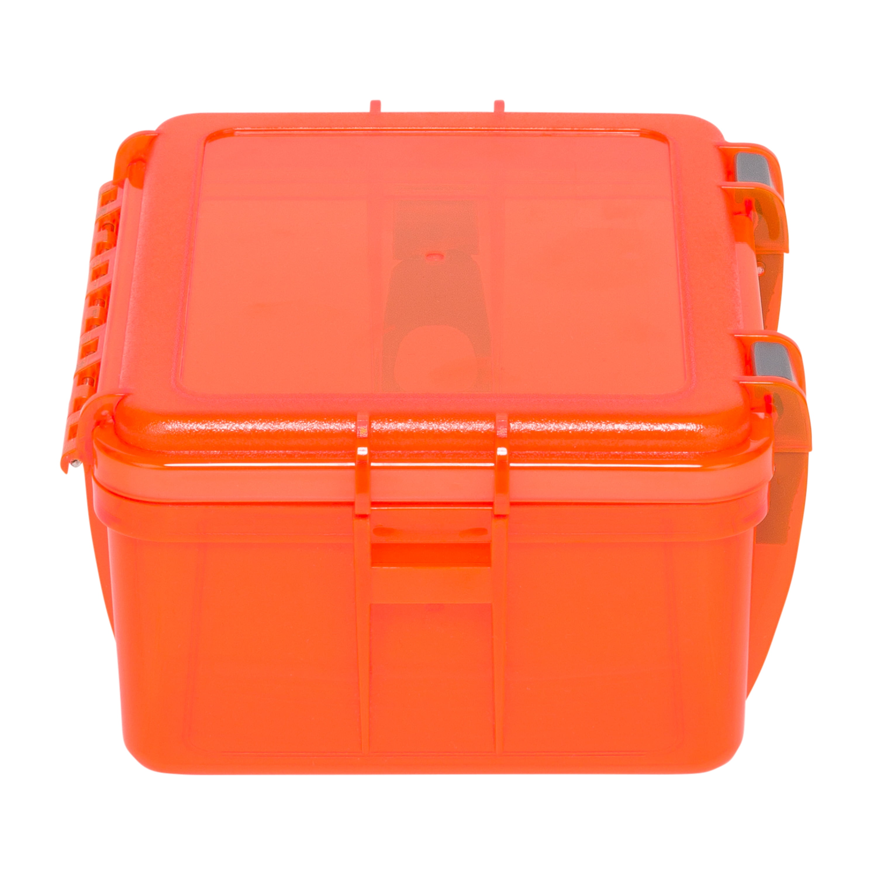 Outdoor Products Large Watertight Case Dry Box, Orange, 8" x 6.75" x 3.5", Polycarbonate, Solid Print