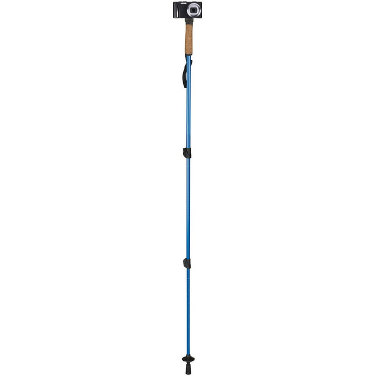 Outdoor Products Monopod Trekking Walking Hiking Pole, Blue Selfie