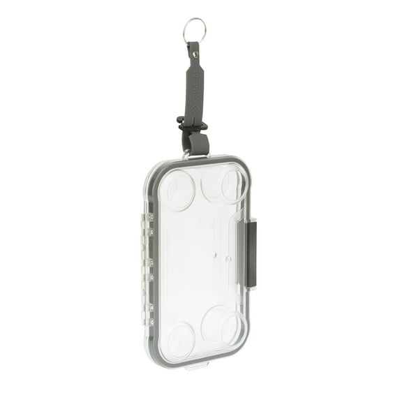 Outdoor Products Men’s Clear Compact Polycarbonate Hook-On Rectangle Key Ring