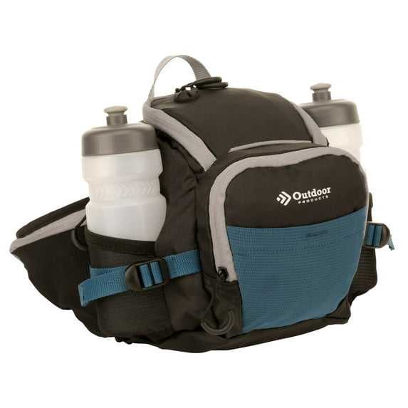 Outdoor Products Sonora 8.5 Ltr on Waist pack Fanny pack, Black, Unisex, Polyester Zipper