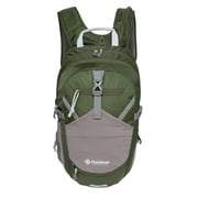 Outdoor Products Trail Break Adjustable 18 L Backpacking Backpack, Green, with 3-Liter Hydration Reservoir, Unisex, New, Adult