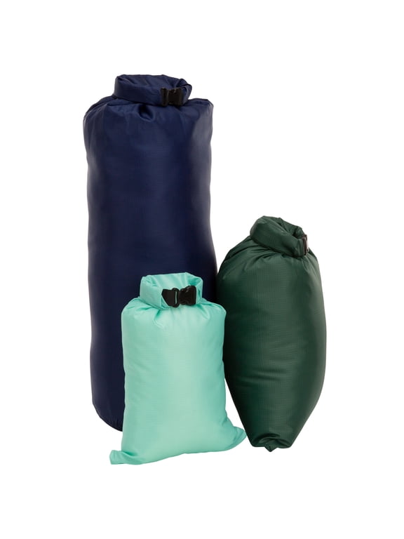 Ultimate Waterproof Lightweight Dry Bag, 3 pack, Unisex, Green, Blue, 10.6 L