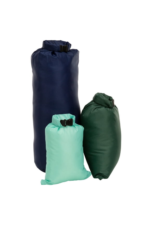Ultimate Waterproof Lightweight Dry Bag, 3 pack, Unisex, Green, Blue, 10.6 L