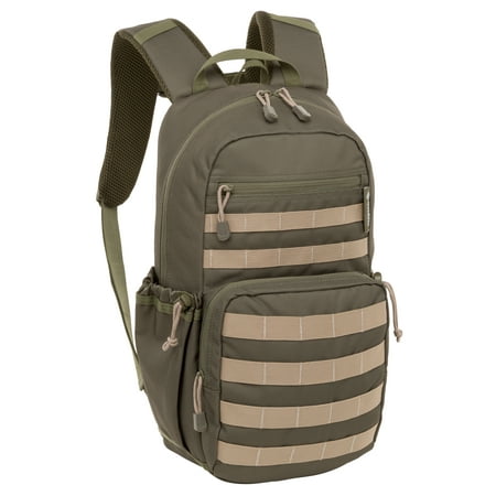 Outdoor Products Venture 17L Unisex Backpack, Green Polyester for Adults and Teens