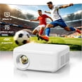 Projector Keystone Outdoor Projector with WiFi and Bluetooth, Movie Projector 4K Built-in ...