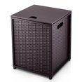 thumbnail image 1 of Outdoor Propane Tank Cover - 20 lbs Tank Side Table with Storage, Dual Function for Gas Fire Pit, Grill, Griddle & Stoves, 1 of 8