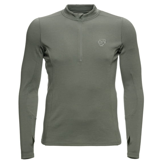 Outdoor Pursuit Merino Wool Base Layer 1/4 Zip Thermal Shirt for Men (Magnet, X-Large)