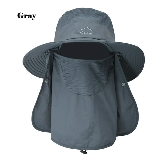 100Fens Outdoor Quick-Drying Sunscreen Hat Fishing Breathable Sun Hat Cover Face Hat