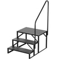 thumbnail image 1 of Outdoor RV Stairs, RV Steps with Handrail & Anti-Slip Panel - 660lb Capacity Portable Alloy Steel Ladder for Easy Access to RVs, Hot Tubs, and Travel Trailers, 1 of 9