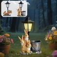 thumbnail image 1 of Outdoor Rabbit Garden Statues with Solar Lantern Flowerpot- Bunny Figurine Rabbit Decor for Home Lawn,Balcony Yard Art Garden Patio Decor,Unique Housewarming Birthday Gifts for Women Mom, 1 of 7