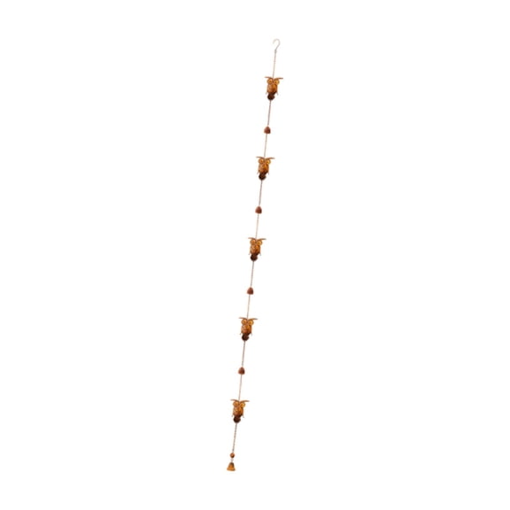 Outdoor Rain Chain Owl Design Garden Hanging Decoration 230cm Iron Water Diverter for Home Eaves Drainage Gutters