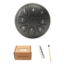 Outdoor Rain Drum 4.5 Inch 8-Tone Steel Tongue Drum in C Key Garden Musical Instrument for Creating Serene Atmospheres()