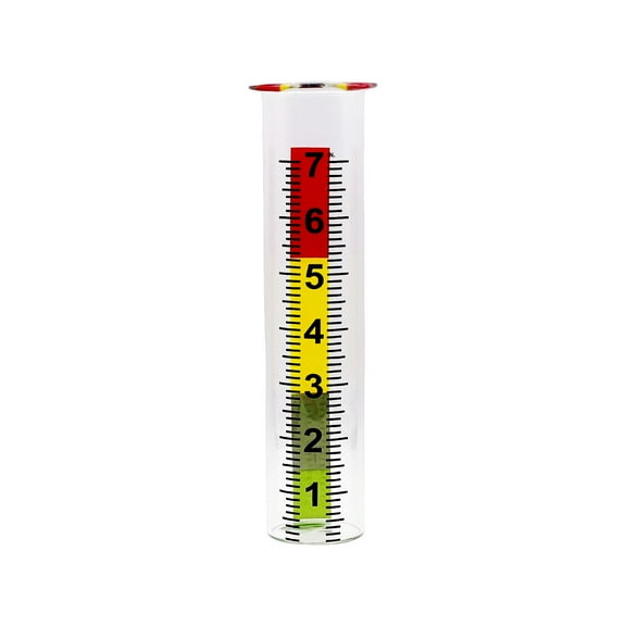 Outdoor Rain Gauge Easy Read Large Numbers Blue Water Effect for Garden Farm Weather Monitoring Tool
