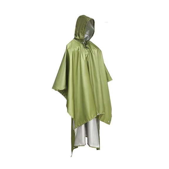Outdoor Rain Poncho for Hiking Cycling, Lightweight Raincoat Ponchos Adult, Packable Rain Gear for Men Women, Easy Storage Coverage in Green