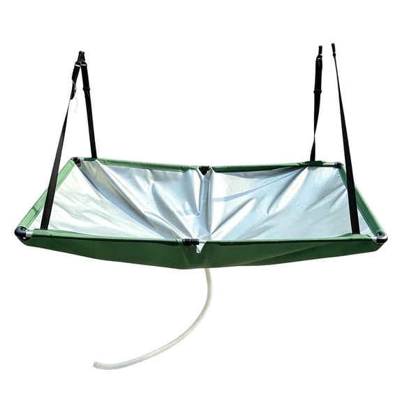 Outdoor Rain Water Collector Tarp, Foldable Outdoor Rain Catchment Mat, Rainwater Harvesting System for Patio Garden Rv Water Saving Collection