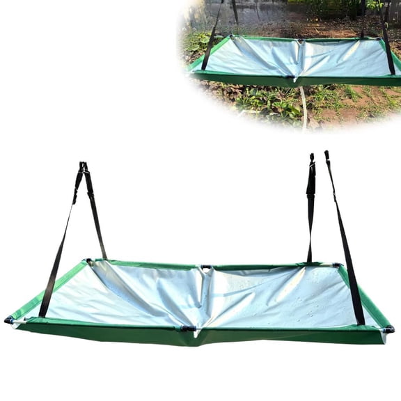 Outdoor Rain Water Collector Tarp, Hanging Rain Water Collector with Drain Hose, Portable Rains Catcher Diverter Outdoor Rainwater Collection System for Garden Patio Backyard Camping