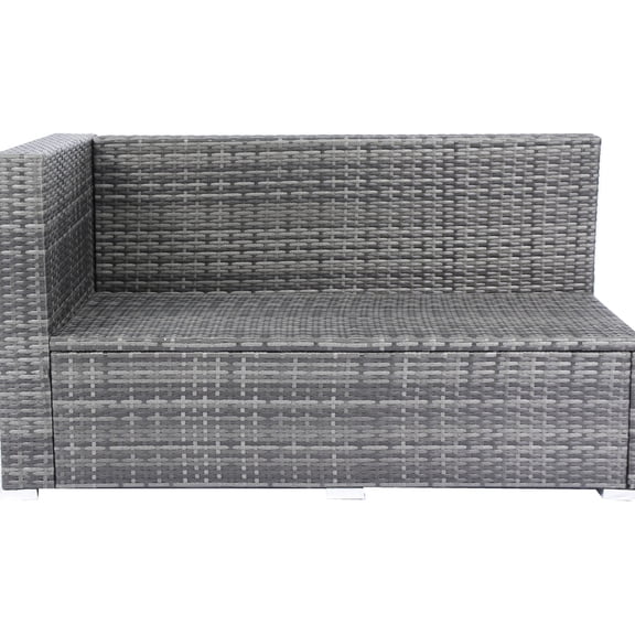 Outdoor Rattan Furniture Set | Comfortable Seating with Water Repellent Covers | Hand Woven PE Rattan & Powder Coat Steel | Storage Box for Keeping Items