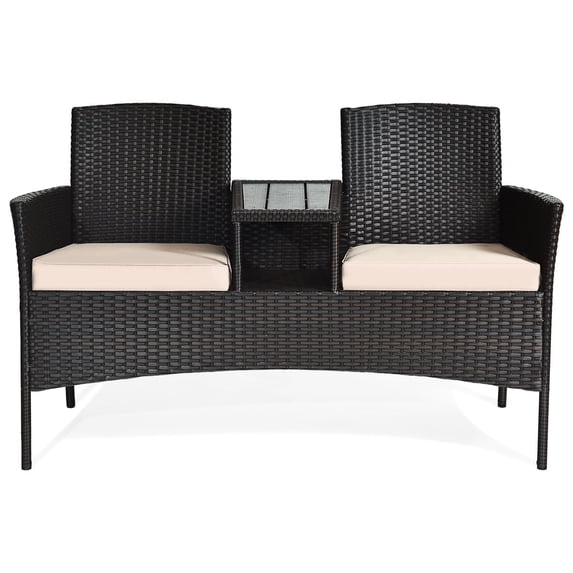Outdoor Rattan Furniture Wicker Conversation Chair