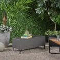 thumbnail image 1 of Outdoor Rattan Storage Bin - Patio & Poolside Storage - Holds Pool Toys & Aquatic Gear - Weather Resistant Resin Wicker - Gray, 1 of 9