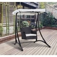 thumbnail image 1 of Outdoor Rattan Swing, 1 of 3