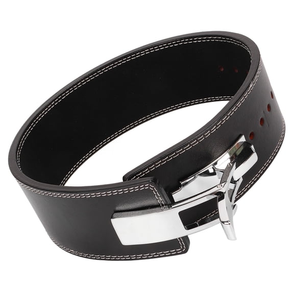 Outdoor Real Leather Squat Belt for Weightlifting, 42.1 x 3.9 Inch Waist Support