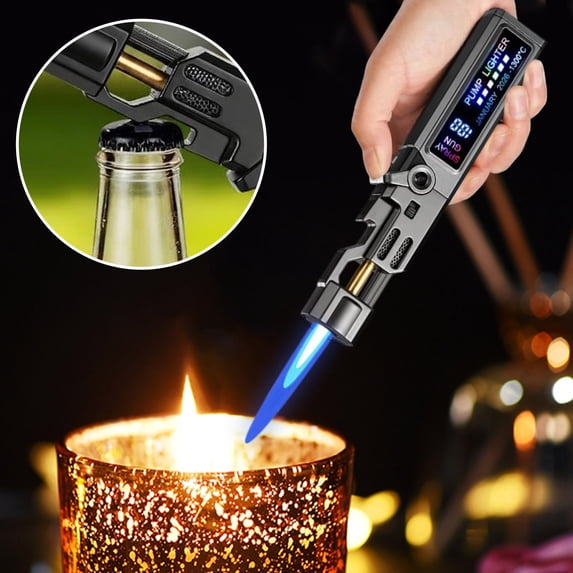 Outdoor Rechargeable Lighter, Windproof Portable Igniter, Compact Daily Use Lighter, Sturdy Fire Starter for Camping, Hiking, Travel & Outdoor Activities