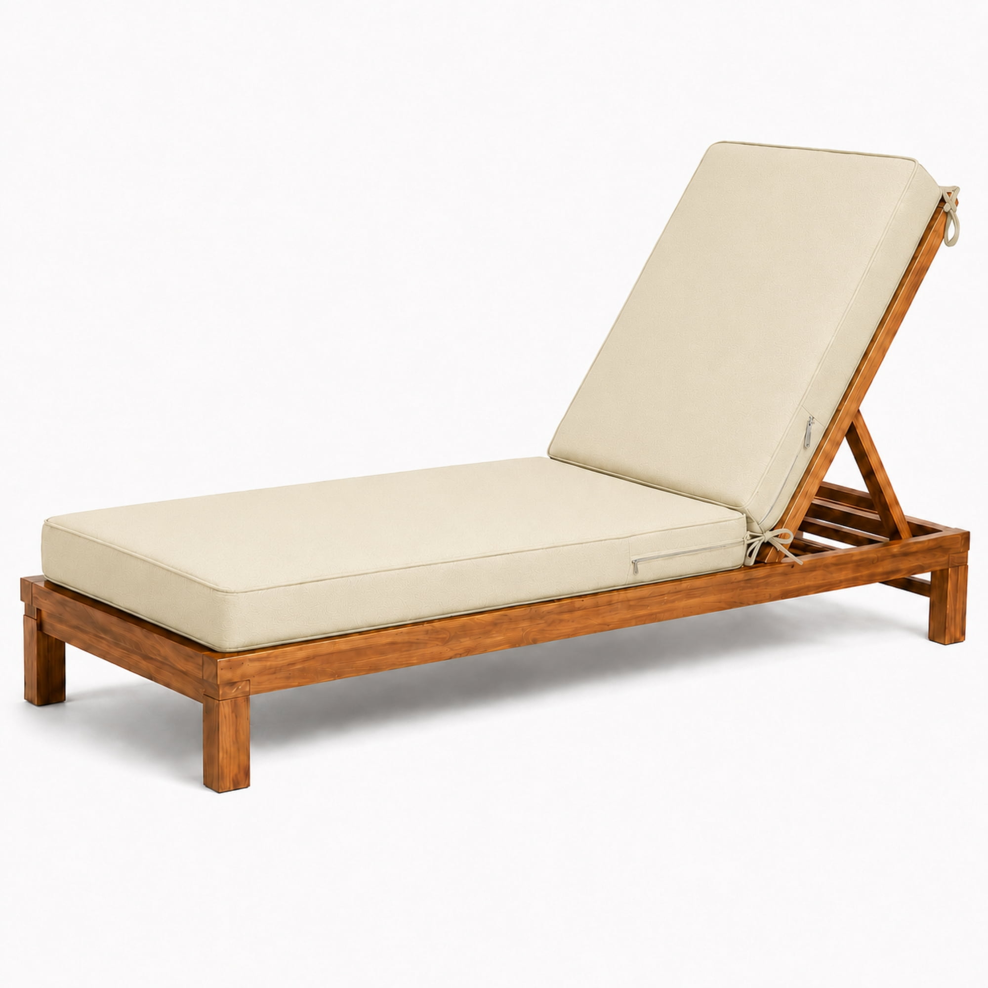 Millsilo Outdoor Chaise Lounge Cushion, 72" x 21" x 3" Patio Lounge Chair Cushion, Water-Resistant UV-Protected Replacement Cushion with High Density Foam, Beige