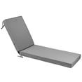 thumbnail image 1 of Millsilo Outdoor Chaise Lounge Cushion, 72" x 21" x 3" Patio Lounge Chair Cushion, Water-Resistant UV-Protected Replacement Cushion with High Density Foam, Gray, 1 of 9