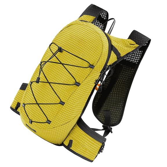 Outdoor Recreation Cycling Hydration Backpack Lightweight Breathable PU Material, Reflective Strips, Whistle, Survival Kit, Water Bladder Pack for Riding, Hiking, Camping