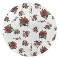 thumbnail image 1 of Outdoor Red Flower on White Tablecloth with Umbrella Hole and Zipper,Round Waterproof Wrinkle Free Table Cloth Decorative Fabric Washable Table Cover for Patio, Party, Picnic 60 X 60 Inch, 1 of 1