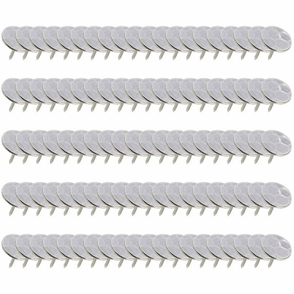 Outdoor Reflective Marker 100 Pack Flat Head Nails Five Color Honeycomb Trail Tack Highly Visible Day Night Easy Carry for Camping Hiking