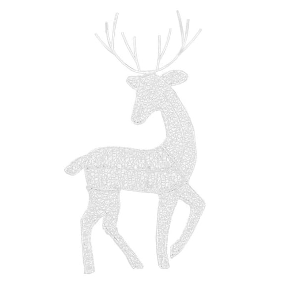 Outdoor Reindeers Christmas Light Up Figure Garden Decorations 3 Sizes fitting for Outdoor Garden Yard Metal Gift