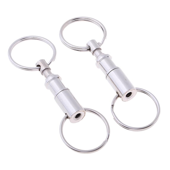 Outdoor Removable Key Chain Quick Release Keychain with Two Split Rings