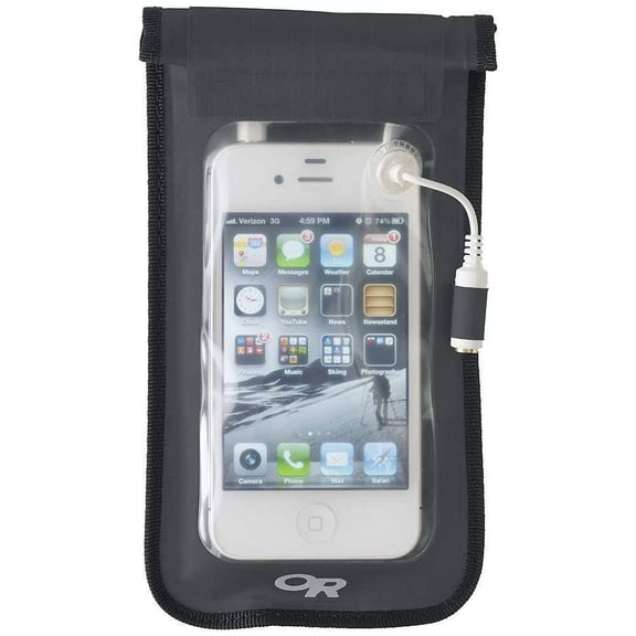 Outdoor Research Sensor Dry Waterproof Smartphone Pocket, Standard, Charcoal