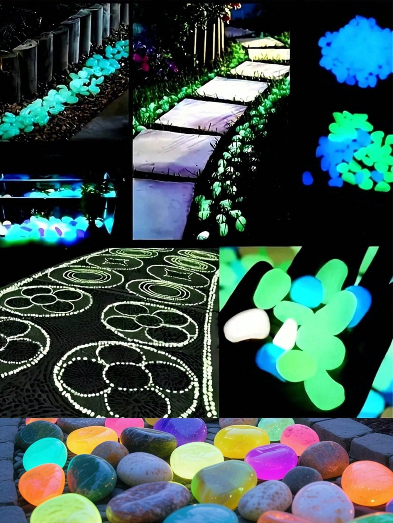 Resin Rooks Outdoor Resin Pebbles Style 608 - 50/100/300/900/1200pcs/Bag, No-Fade ...