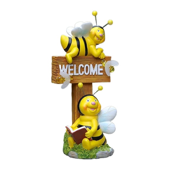Outdoor Resin Squirrel Statue Weather Resistant Garden Decor For Flowerpot Balcony Backyard Patio Or Spring Festival Lawn Ornament (Yellow)