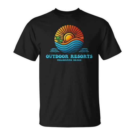 Outdoor Resorts ORA Melbourne Beach Sunset Souvenir T-Shirt Vintage Florida Travel Gift Graphic Tee