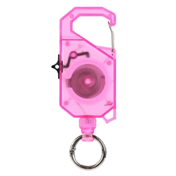 120cm Heavy Duty Retractable Carabiner Keychain With Sliding Lock For Keys Tools ID Badges
