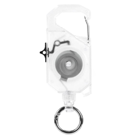 120cm Heavy Duty Retractable Carabiner Keychain With Sliding Lock For Keys Tools ID Badges