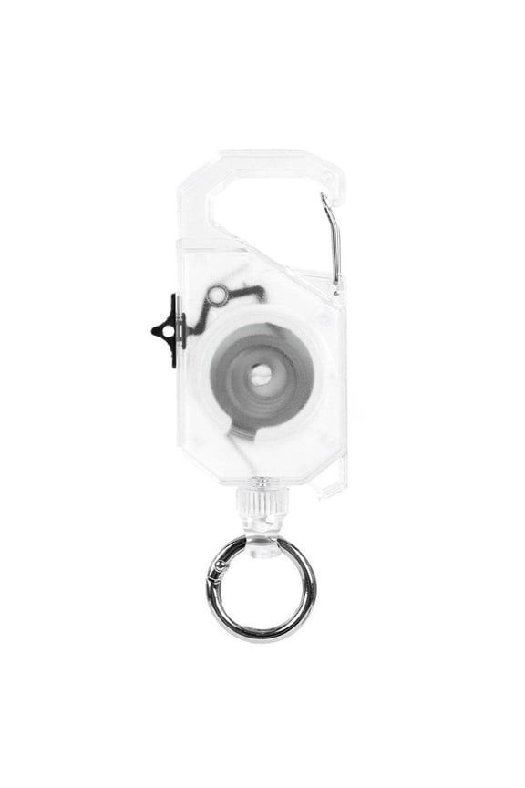 120cm Heavy Duty Retractable Carabiner Keychain With Sliding Lock For Keys Tools ID Badges