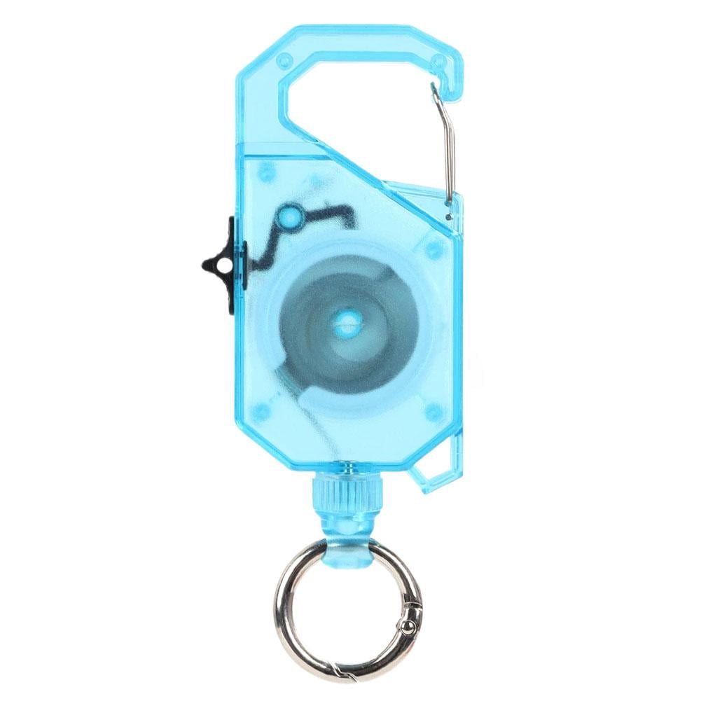 Sliding Container Keychain 120cm Heavy Duty Retractable Carabiner Keychain With Sliding Lock For ...