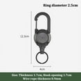 thumbnail image 1 of Outdoor Retractable Wire Rope Retractable Keychain Reel Retractable Key Chain With Steel Cable Key Ring Retractable Tool, 1 of 10